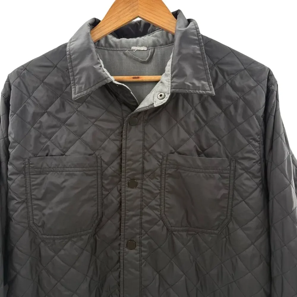 The North Face Men’s Fort Point Reversible Shirt Jacket Quilted Hiking Shacket L